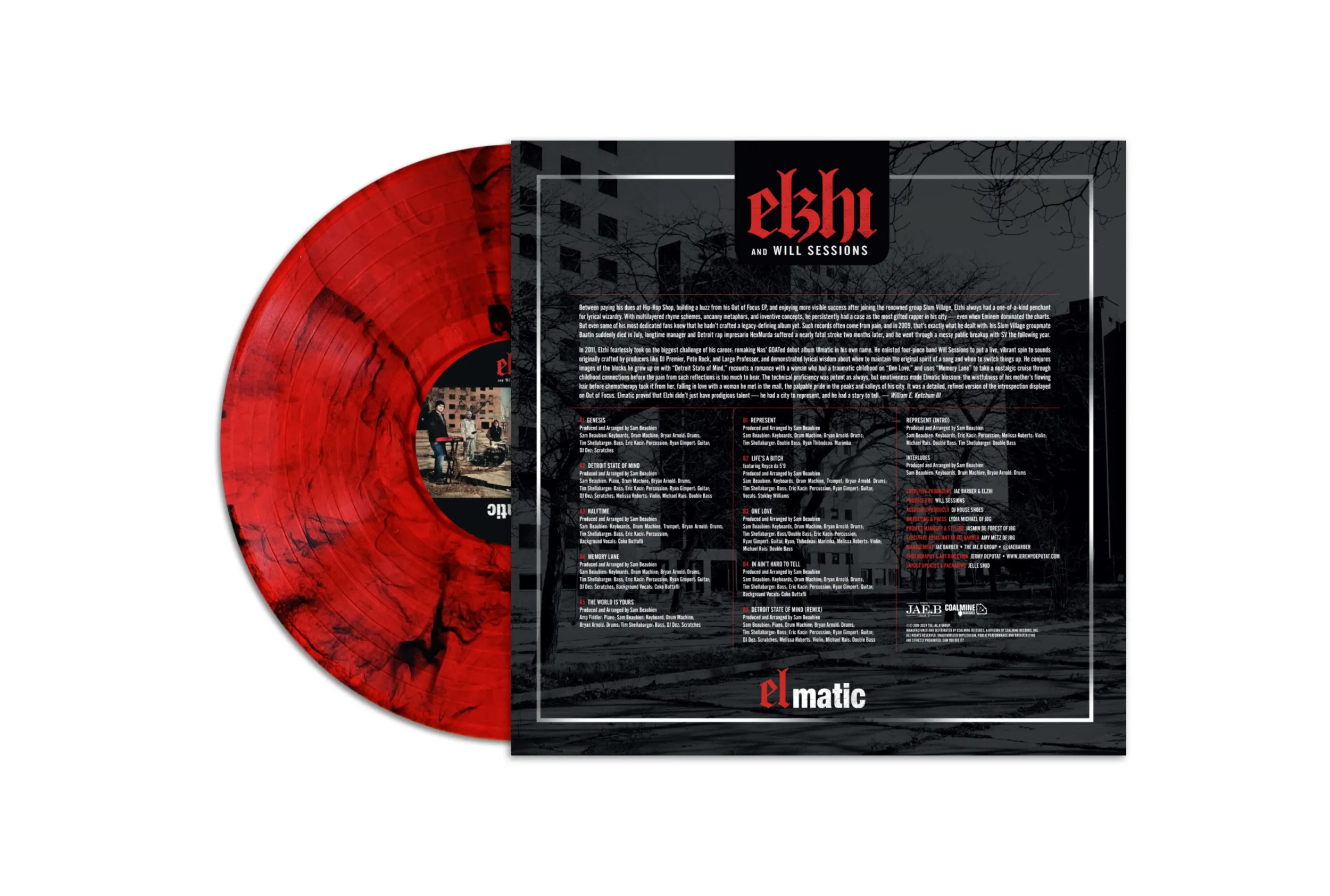 Elmatic (Ruby & Black Marbled Colored LP)