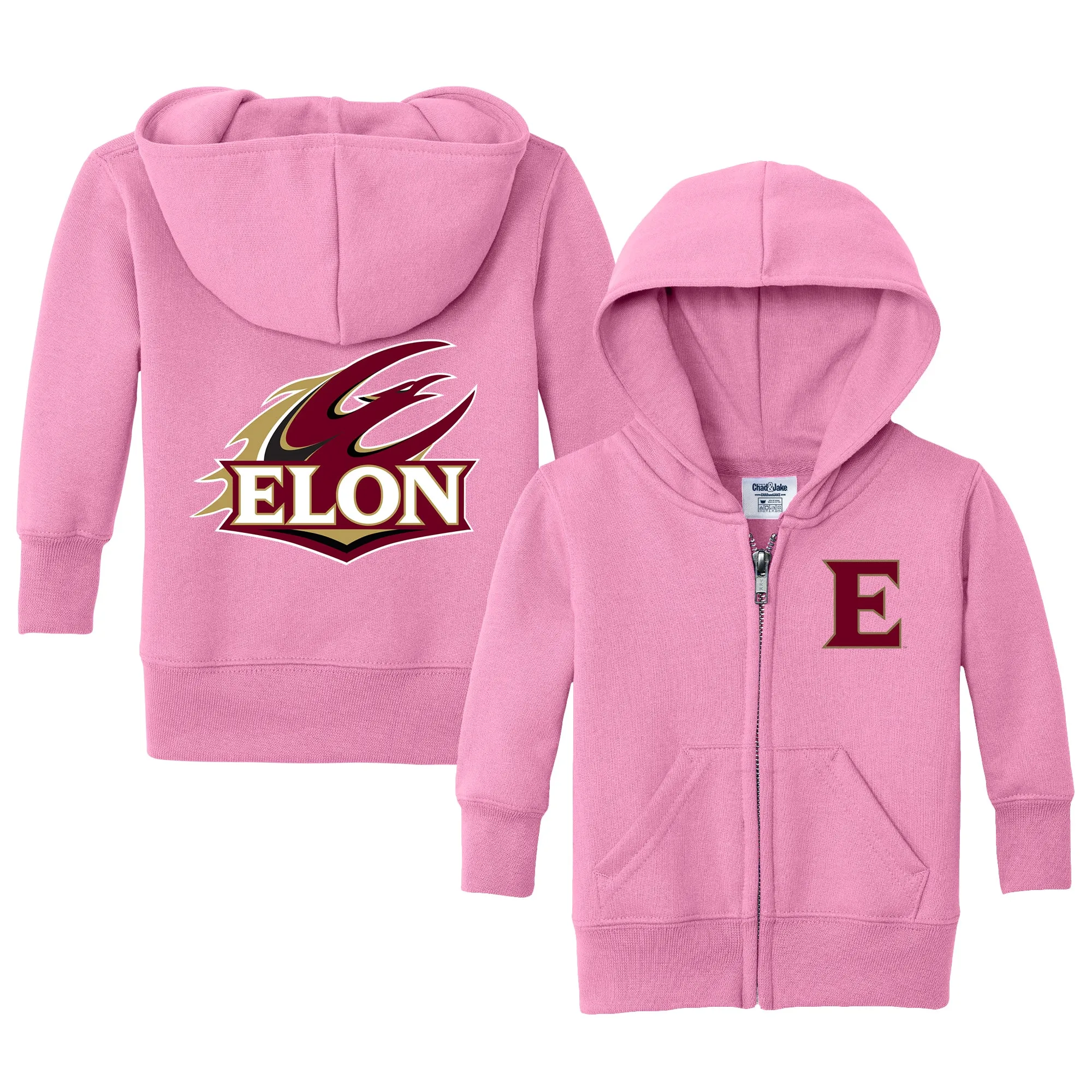 Elon Phoenix Logo Infant Full-Zip Sweatshirt