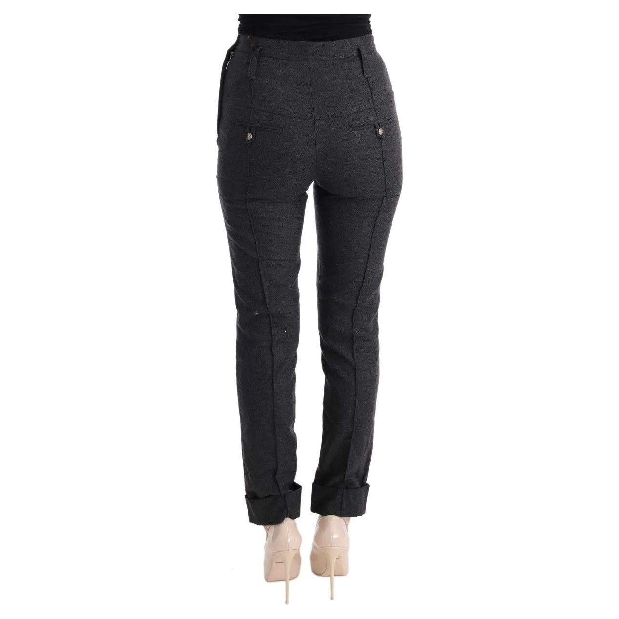 Ermanno Scervino Chic Gray Casual Skinny Pants