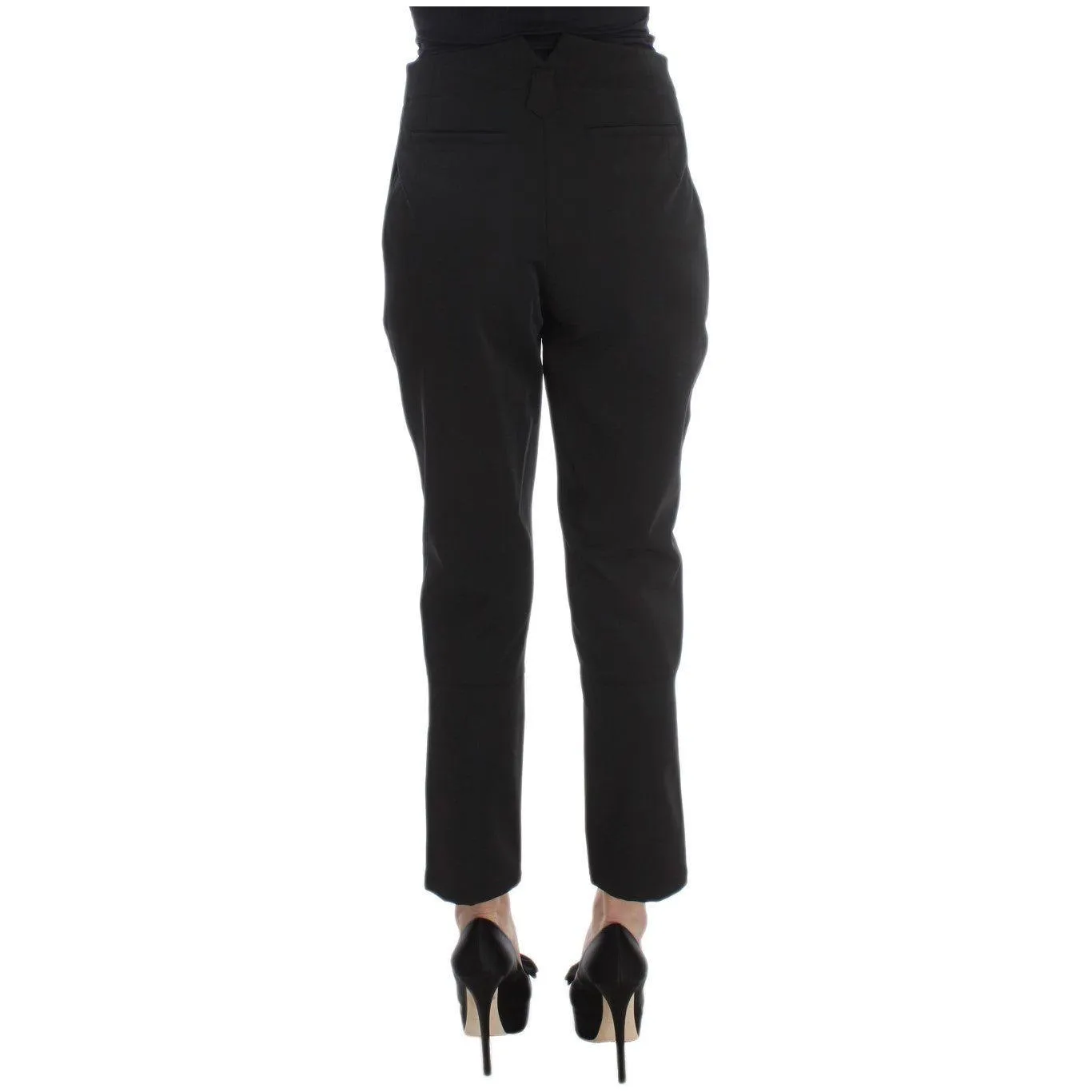 Ermanno Scervino Elegant Cropped Capri Pants in Black