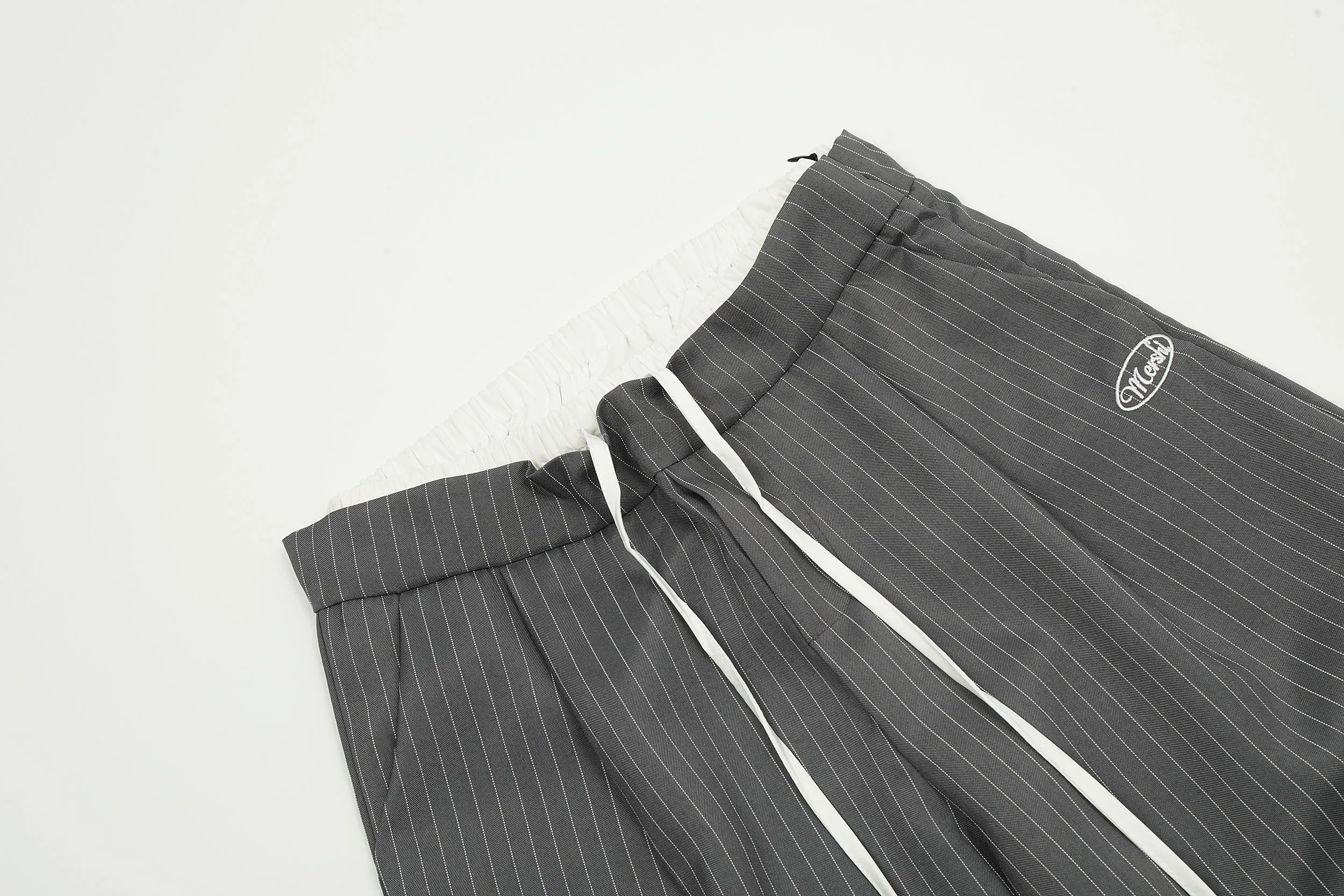 Faire Echo Korean Style Stripe Wide Leg Pants