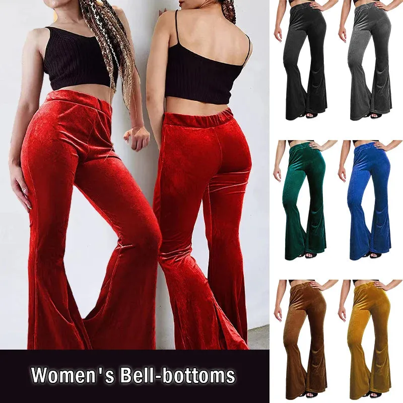 Flared Velvet Trousers