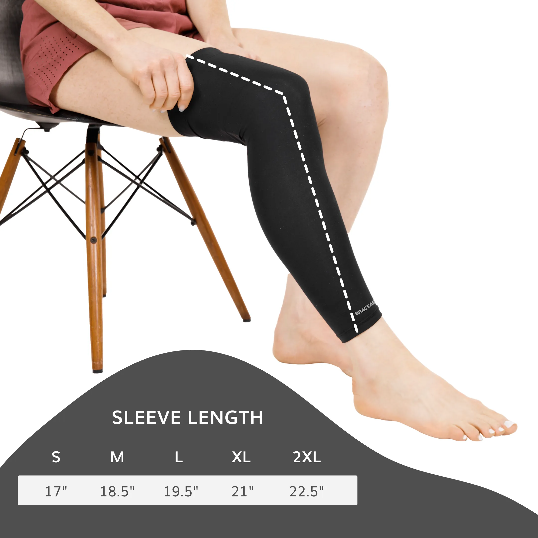 Full Leg Compression Sleeve | Copper-Infused Recovery Wrap for Calf, Thigh, Knee & Shin Pain Relief