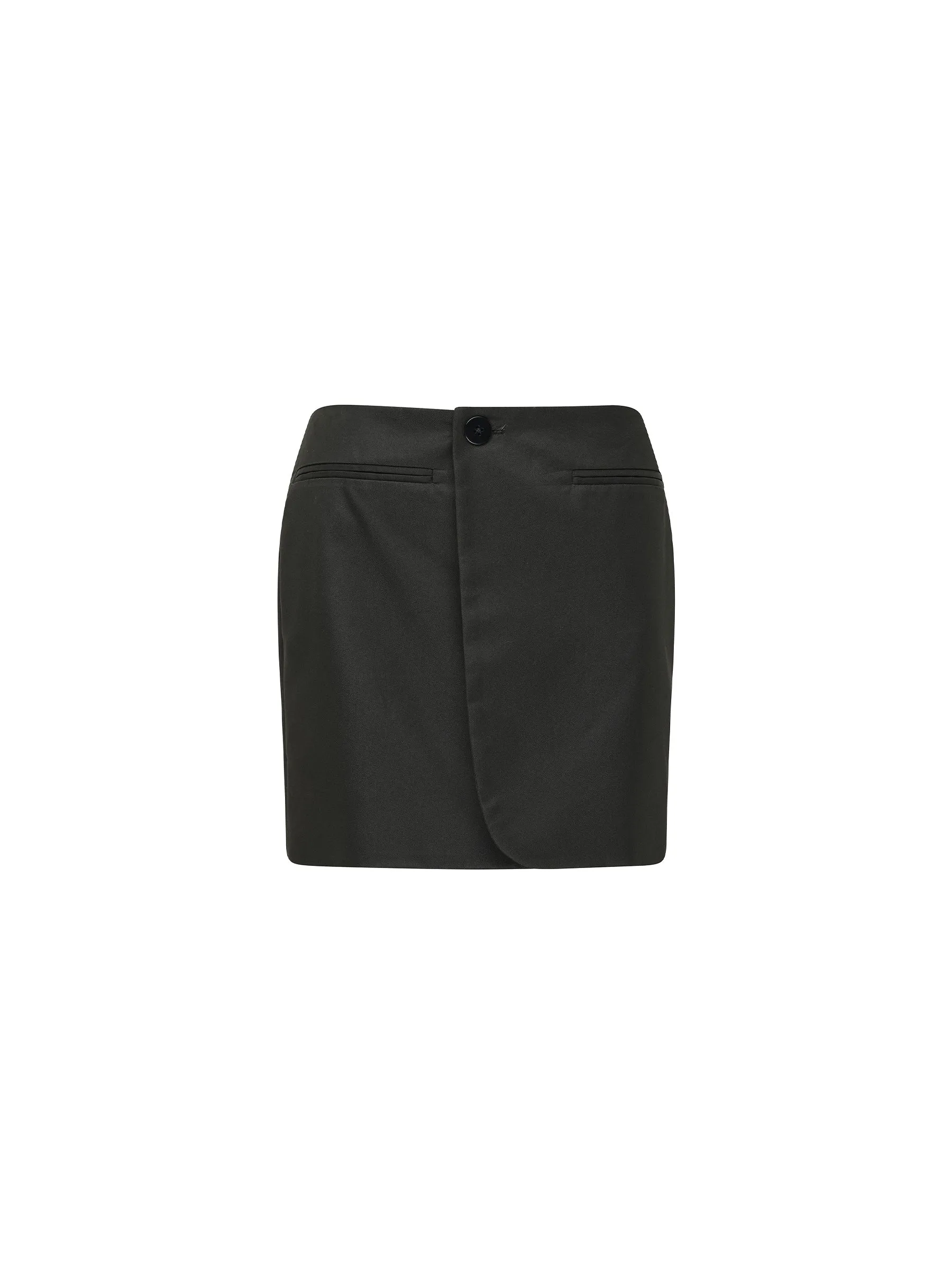 gabardine tailored skirt