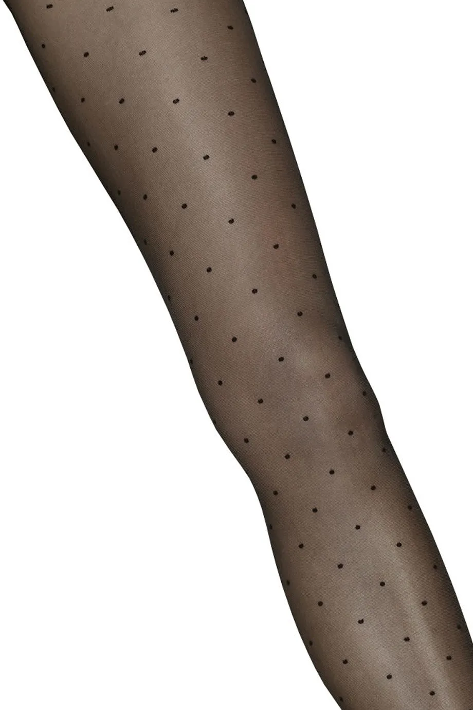 GERBE PLUMETIS 10 Black Sheer Dot Stay Ups