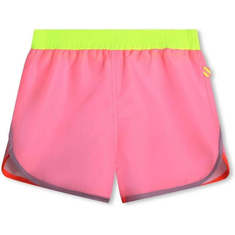 Girls Pink Swim Shorts