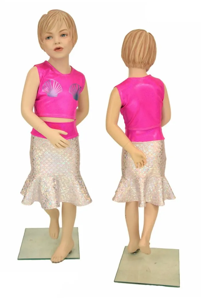 Girls "Splish" Mermaid Skirt & Top Set