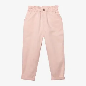 Girls' slouchy tea rose pants