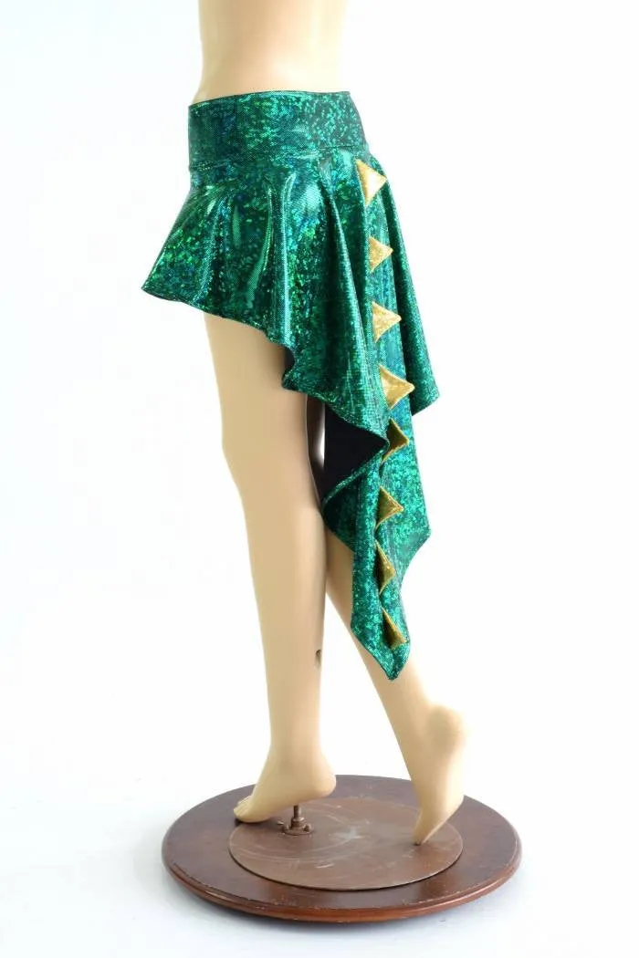 Green Kaleidoscope Dragon Tail Skirt