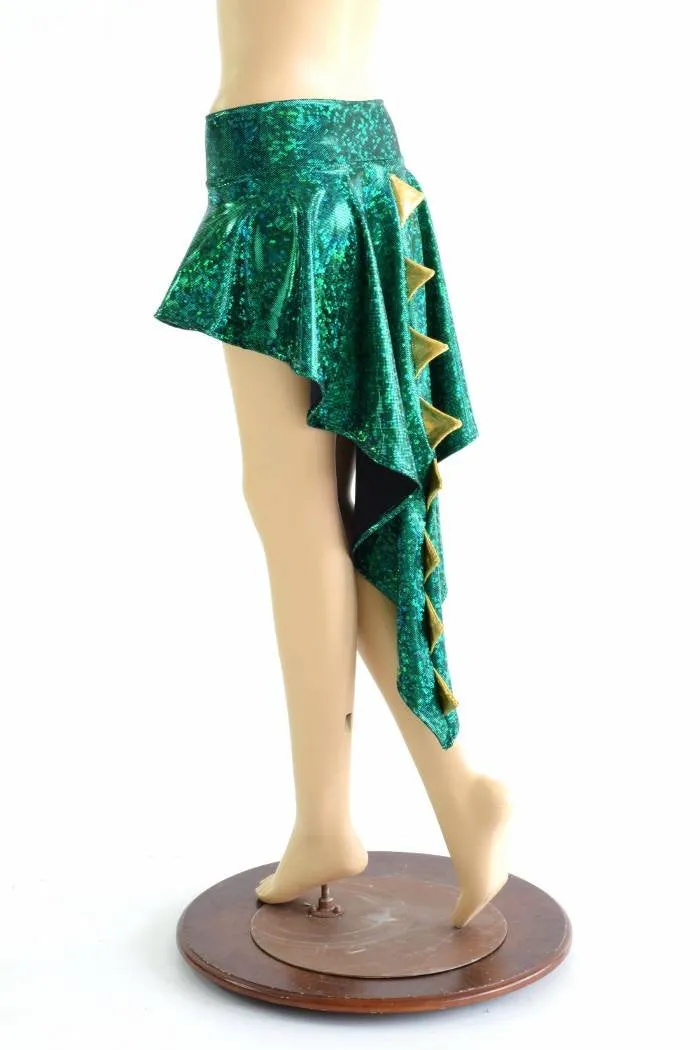 Green Kaleidoscope Dragon Tail Skirt