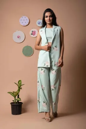 Green Lily Pant Suit