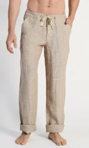 Hemp Pant Drawstring Waist Sand