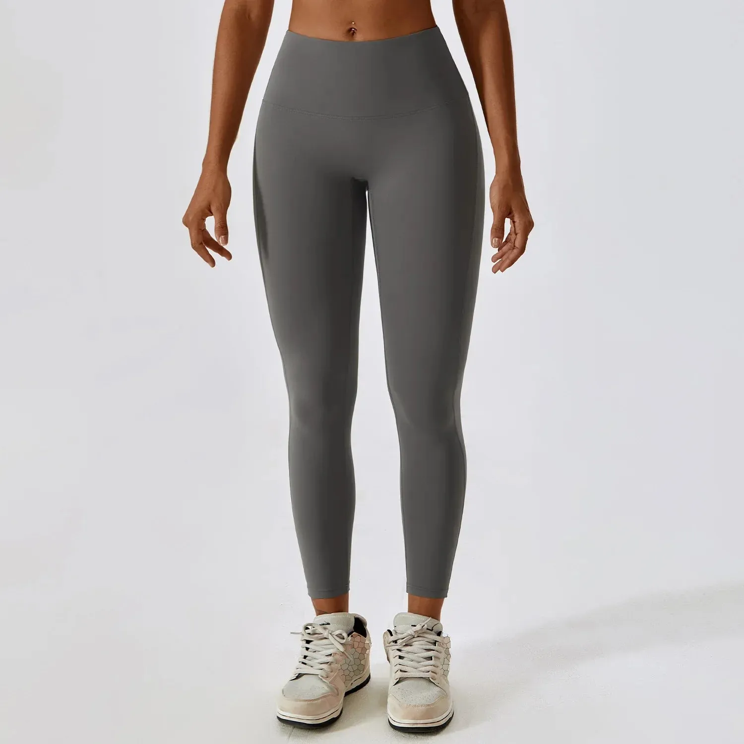 High Waist Running Tights for Women - Push Up Jogging Pants with Stretch and Breathable Fabric