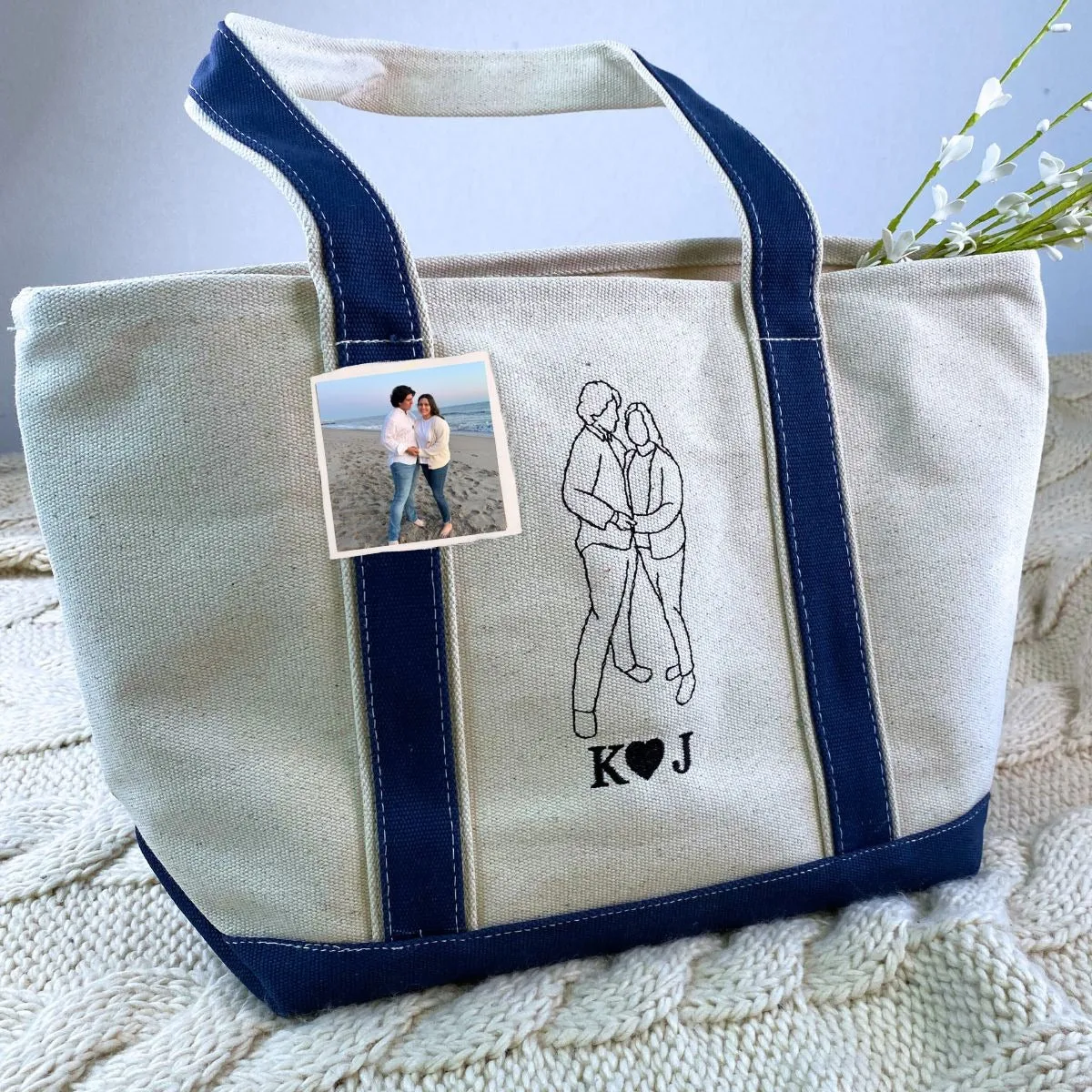 His & Hers Twin Pack: Embroidered Sweatshirt & Tote Bag