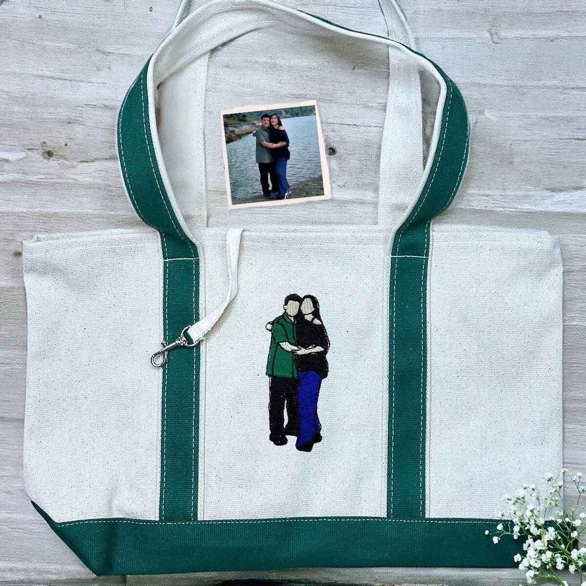 His & Hers Twin Pack: Embroidered Sweatshirt & Tote Bag