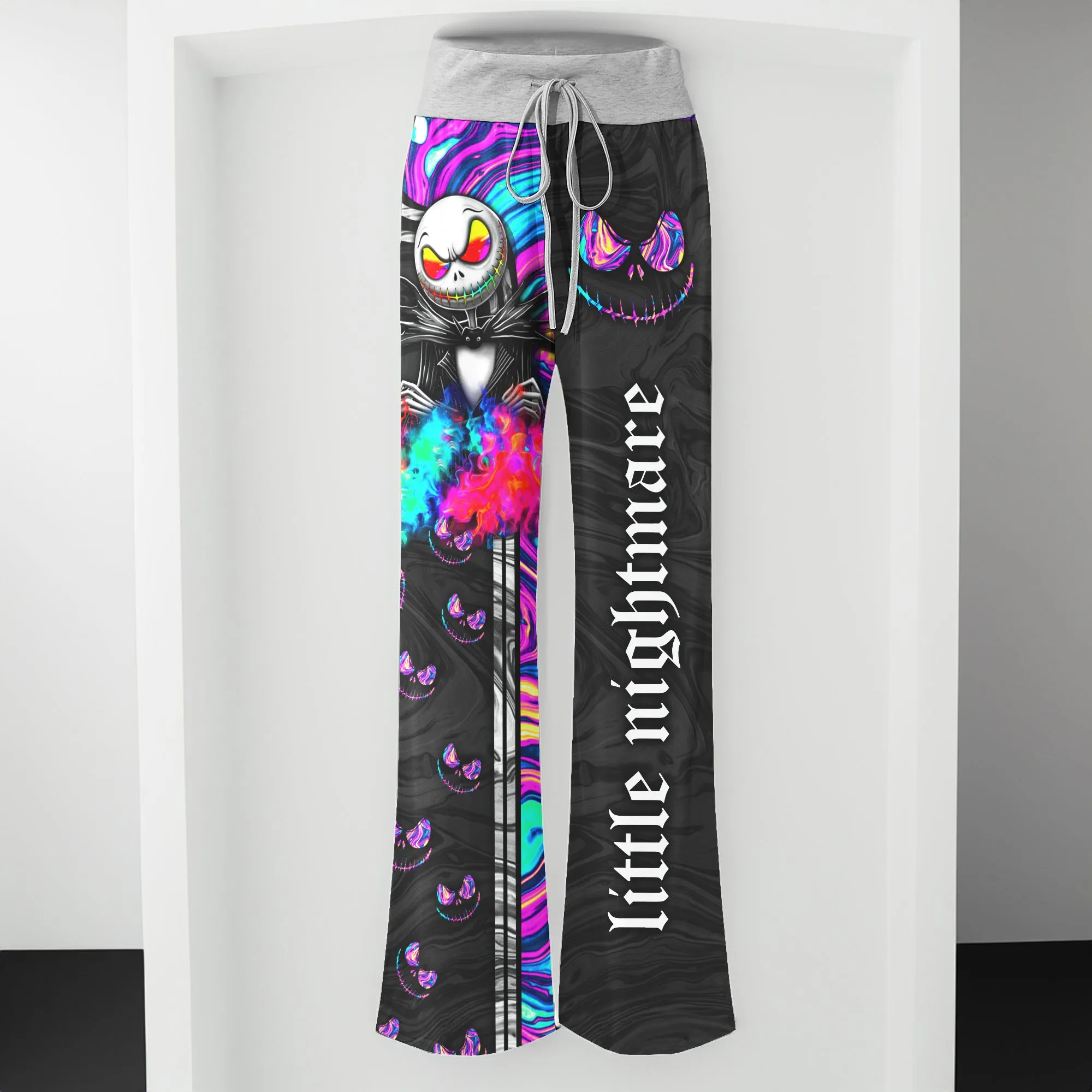 Holographic Little Nightmare Women's High-waisted Wide Leg Pants