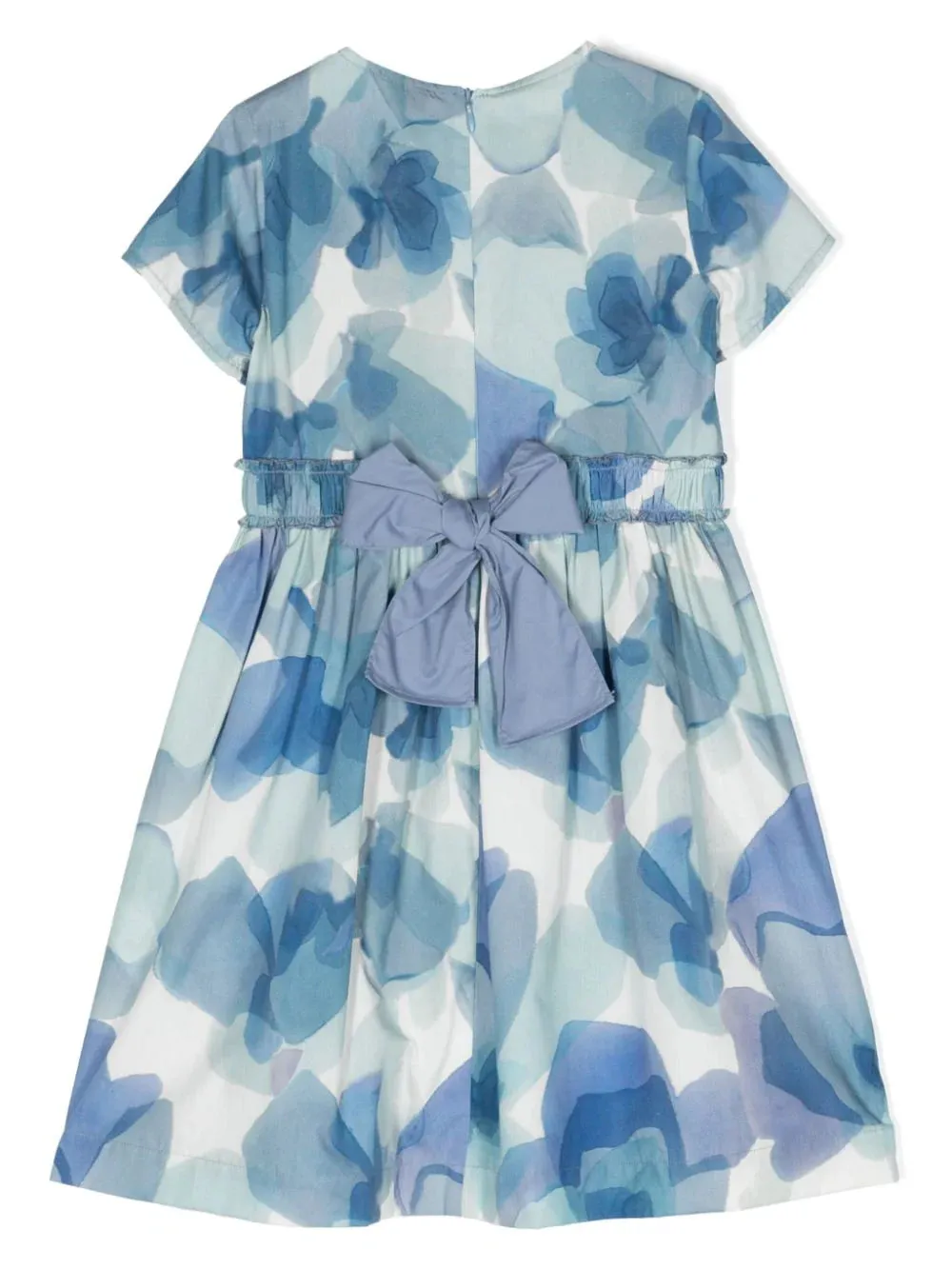 ILG Aqua Printed Short Sleeve Dress