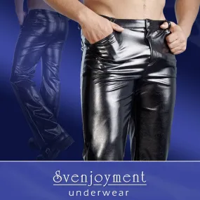 Imitation Leather Pants for him