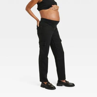 Isabel Maternity by Ingrid & High Rise Straight Fit Full Jeans Midweight