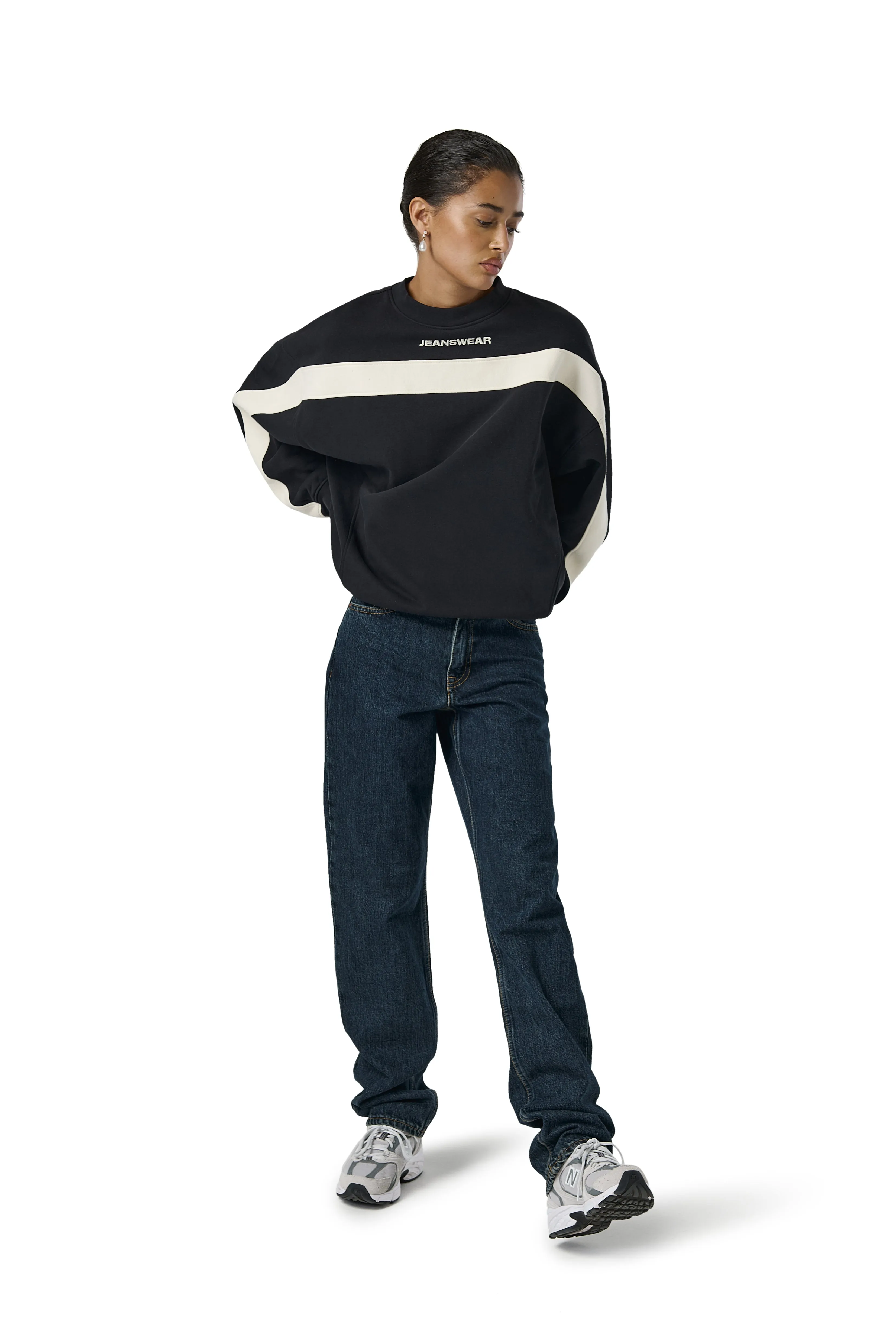 Jeanswear Panel Washed Sweatshirt