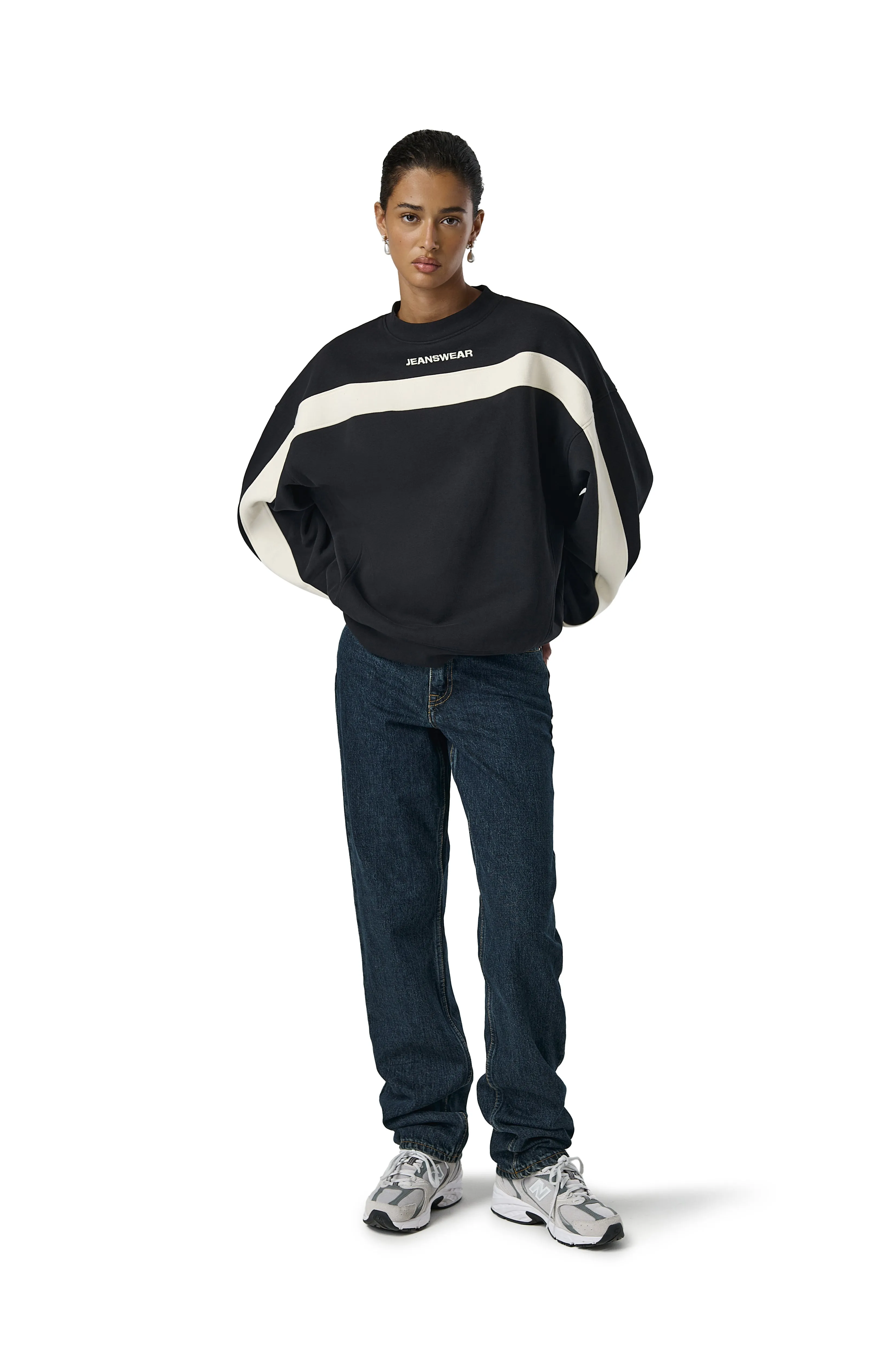 Jeanswear Panel Washed Sweatshirt