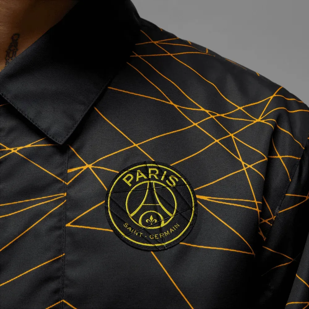 Jordan 2023 PSG Anthem Track Jacket - Black-Yellow