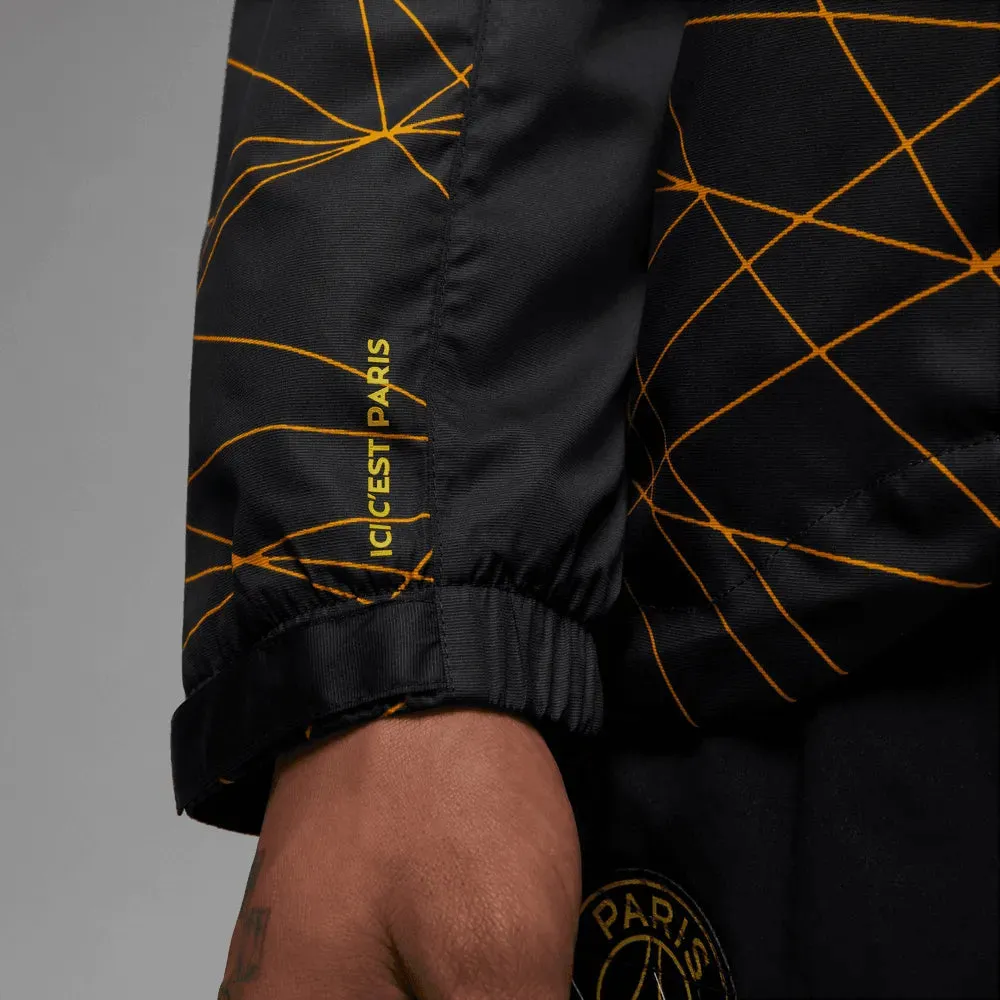 Jordan 2023 PSG Anthem Track Jacket - Black-Yellow