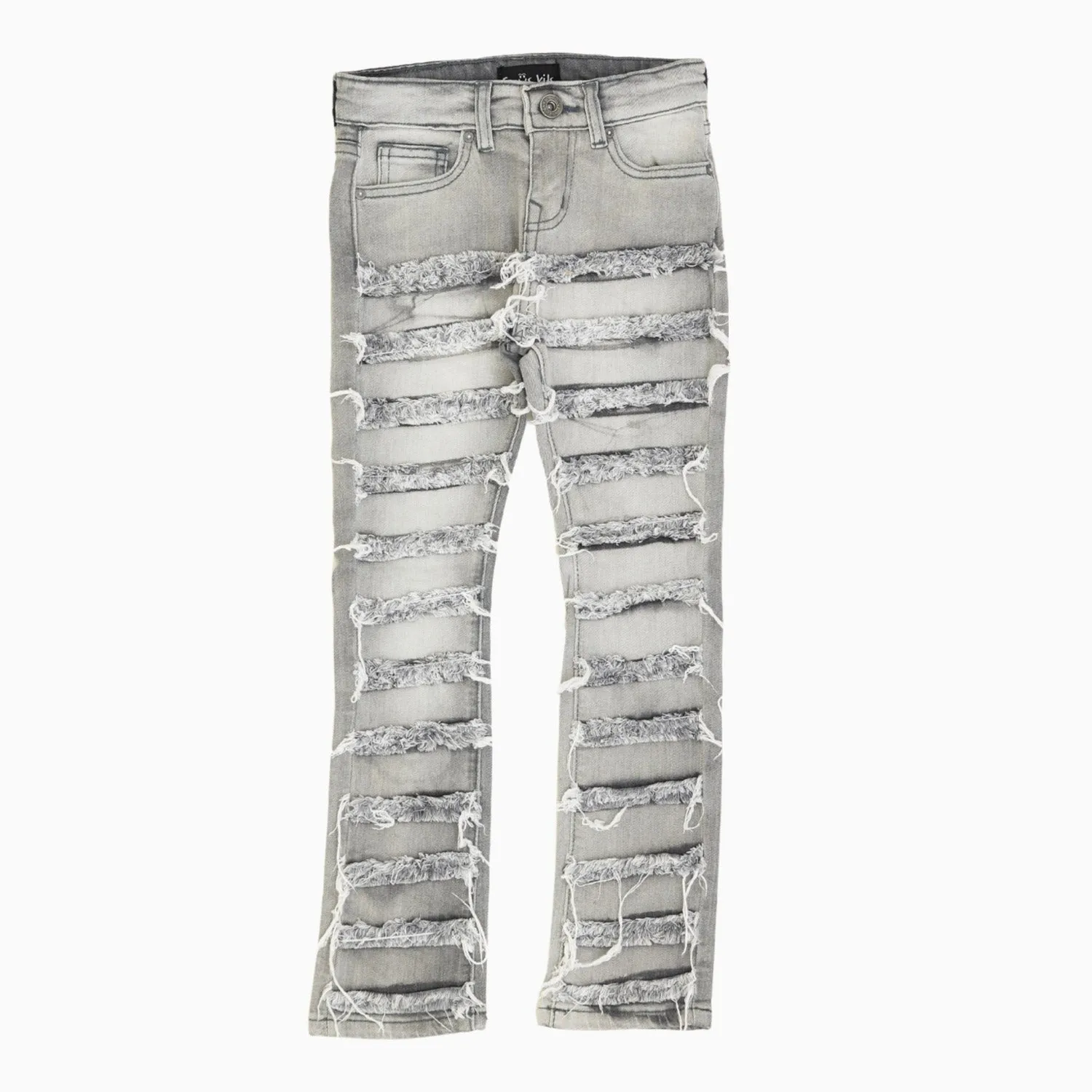 Kid's Ripped Stack Skinny Denim Pant