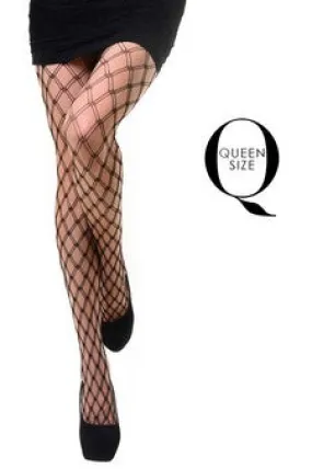 KILLER LEGS Women’s Diamond Pattern Fishnet Tights