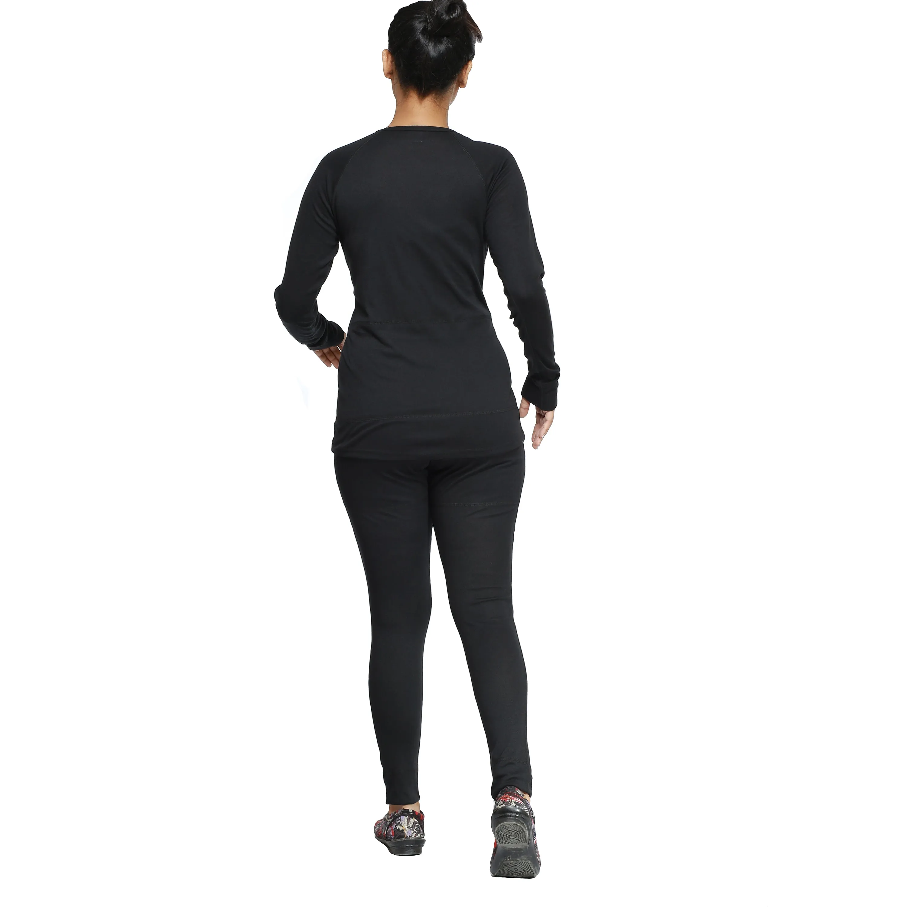 Ladies Winter Long Johns 2 Piece Thermal Underwear Set