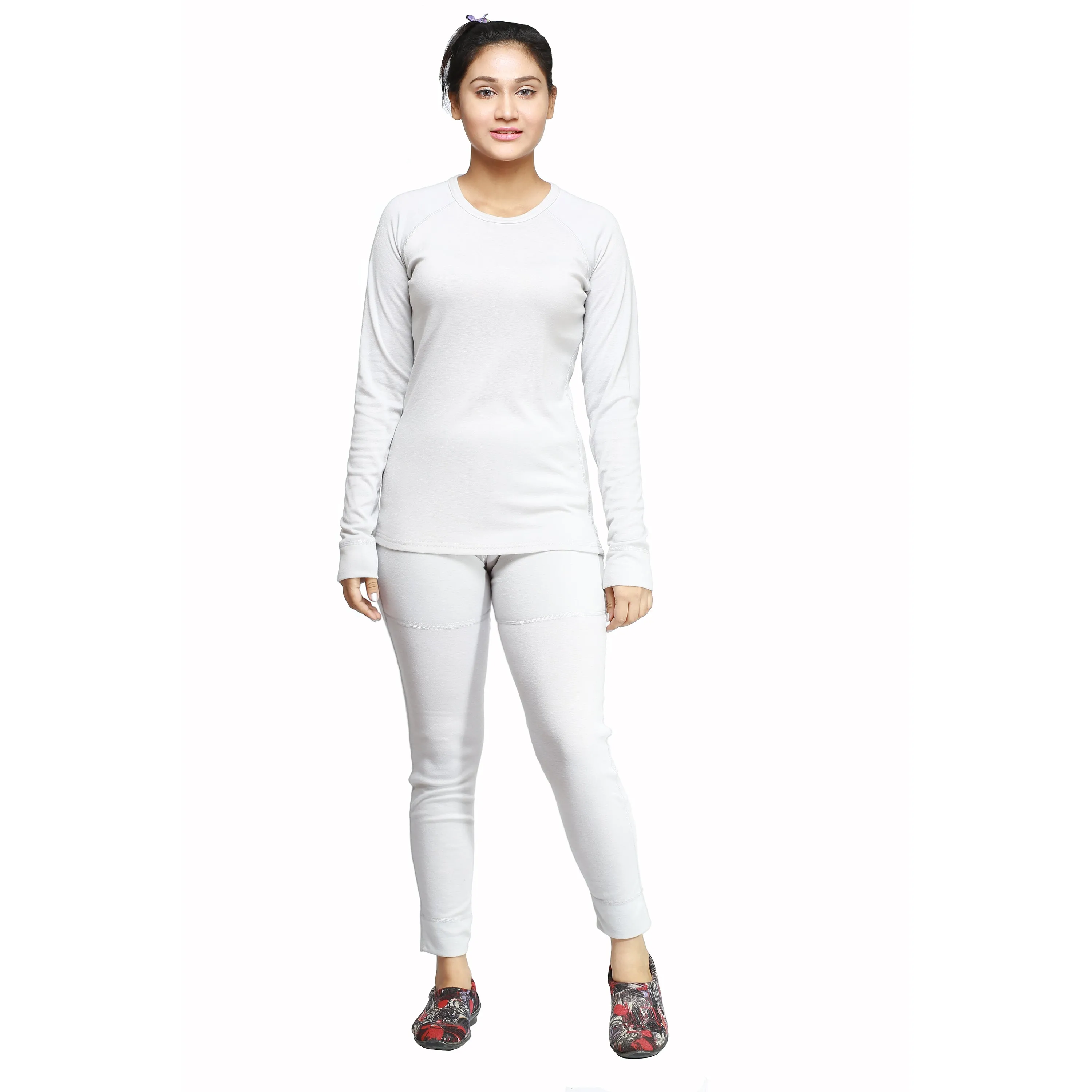 Ladies Winter Long Johns 2 Piece Thermal Underwear Set