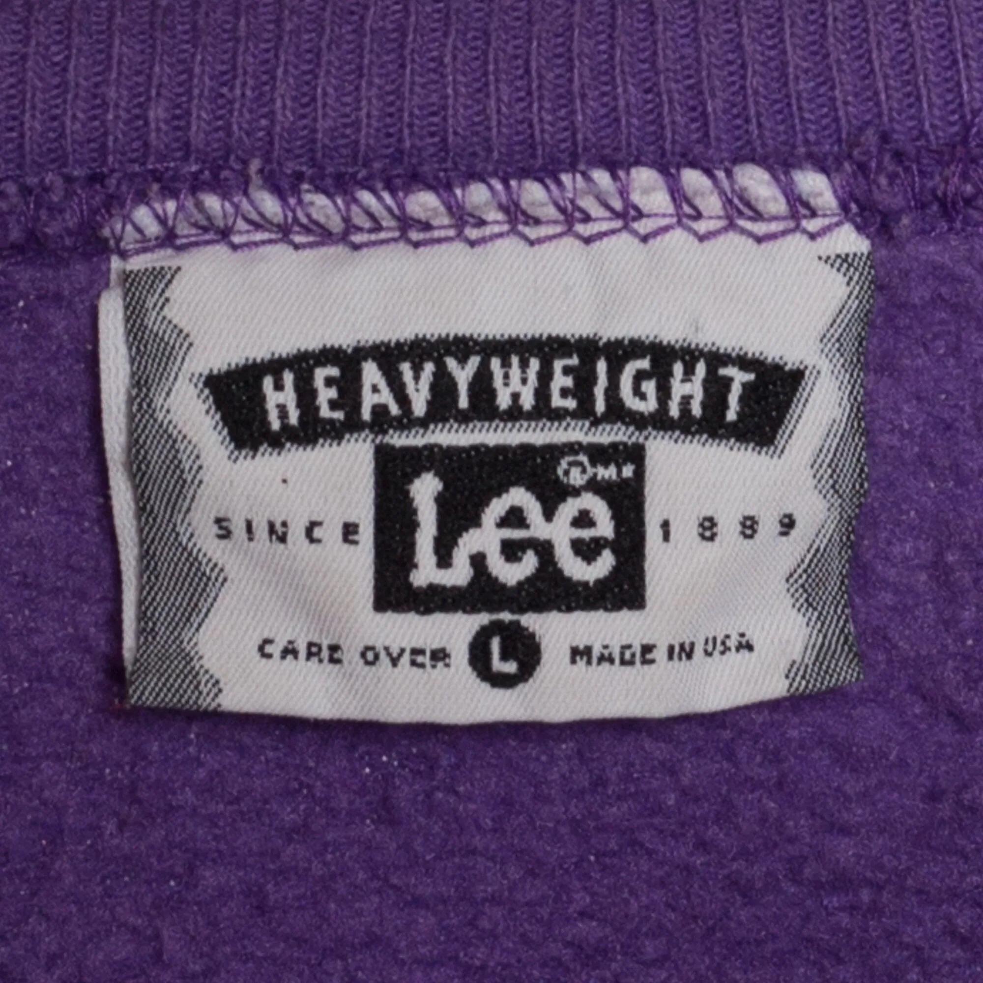 Large 90s Lee Purple Crewneck Sweatshirt