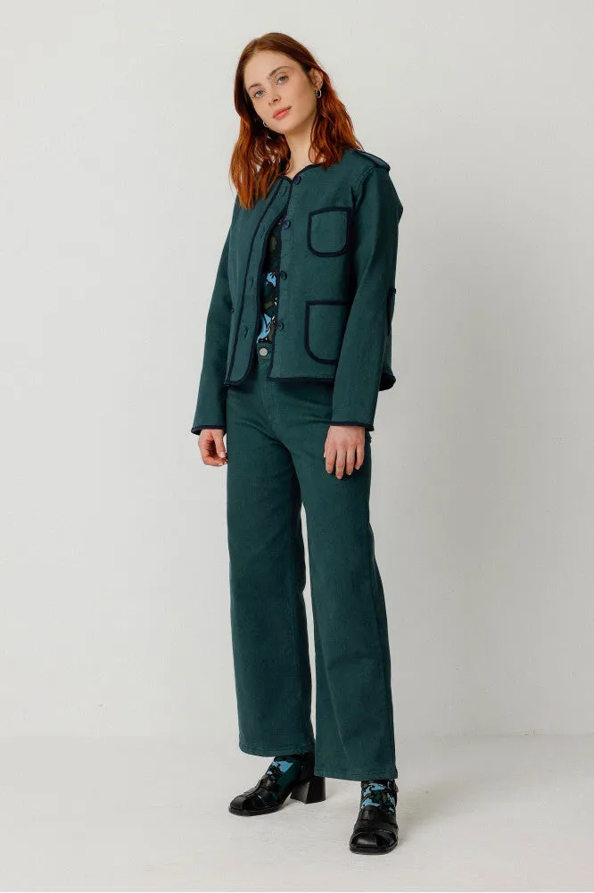 LAST ONE in 36 - Ainhize Trouser - Dark Green