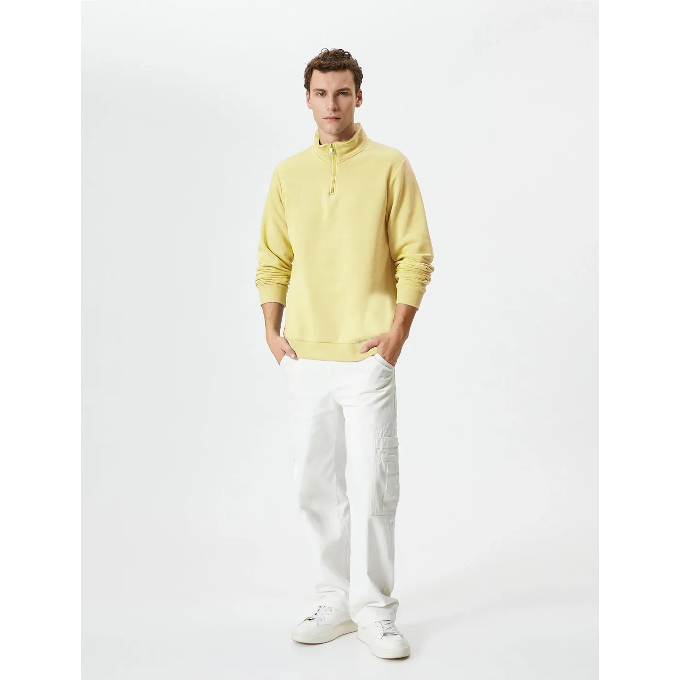 Lemon Half Zip Sweatshirt