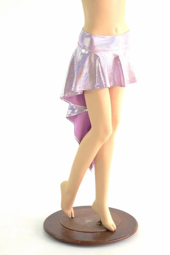 Lilac Purple Holographic  Dragon Tail Skirt