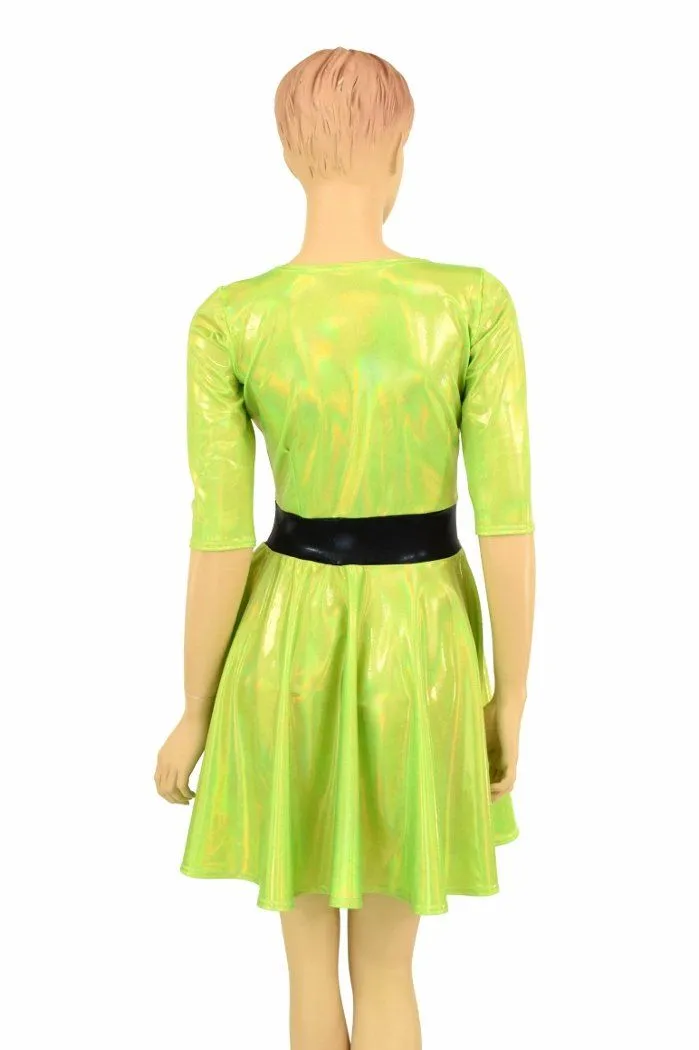 Lime "Buttercup" Skater Dress