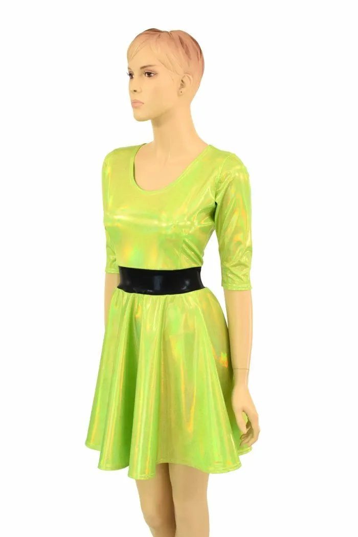 Lime "Buttercup" Skater Dress