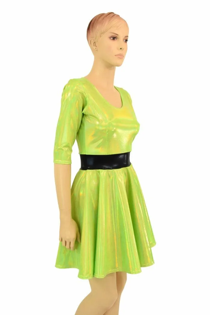 Lime "Buttercup" Skater Dress