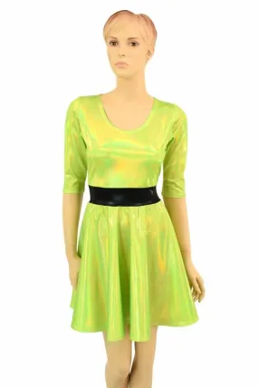 Lime "Buttercup" Skater Dress