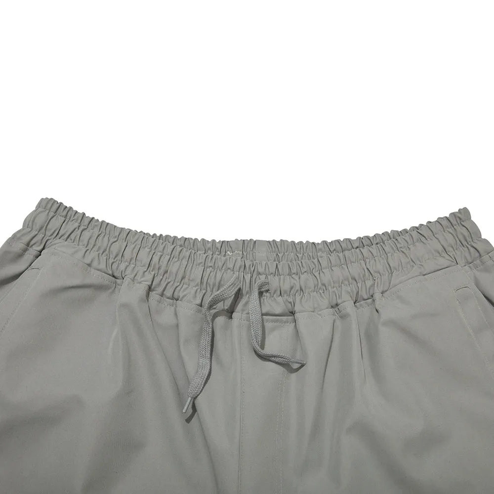 LOGO COTTON SUPER WIDE PANTS CEMENT GRAY