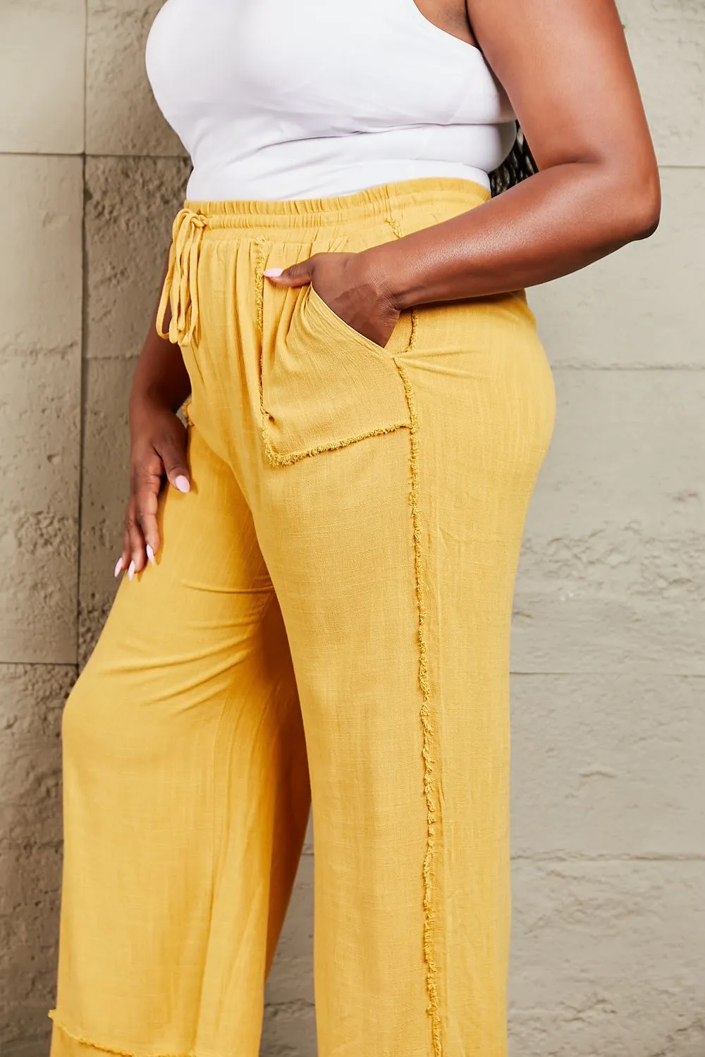 Love Me Mineral Wash Wide Leg Pants