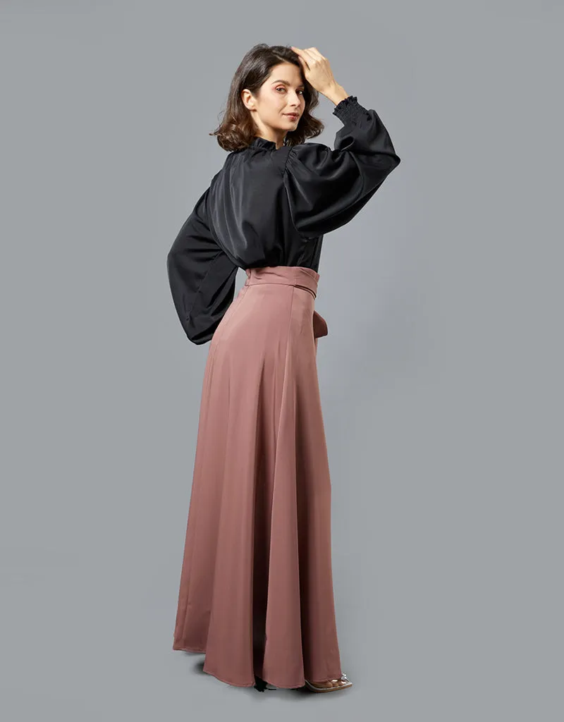 Lustrous A Line Skirt