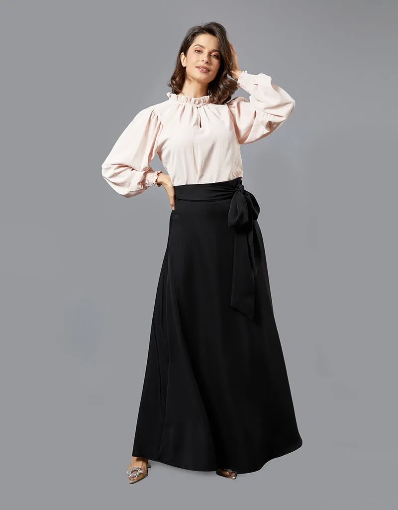 Lustrous A Line Skirt