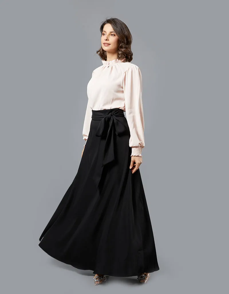 Lustrous A Line Skirt