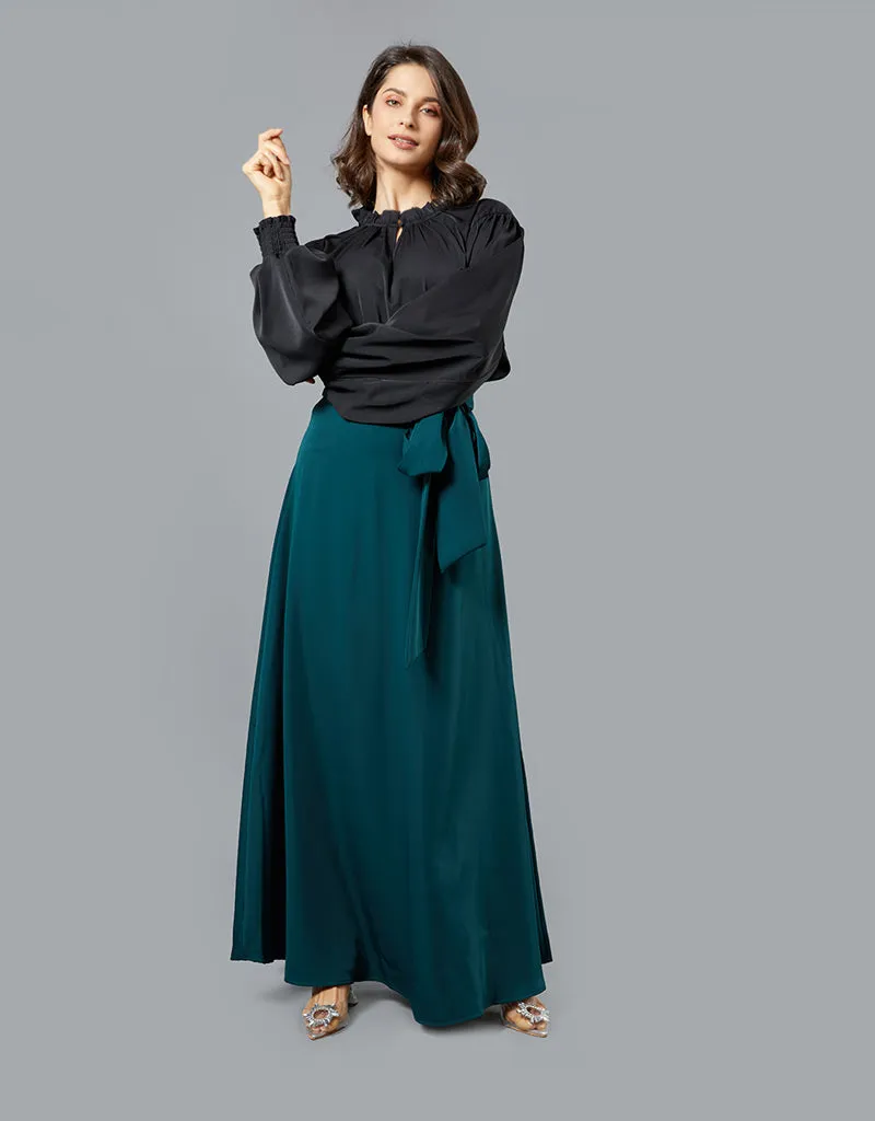 Lustrous A Line Skirt