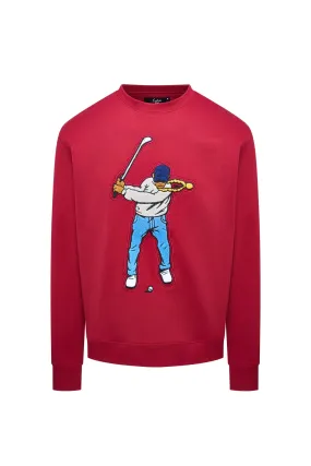 M-Red Men's Core Fleece Swingman Crew