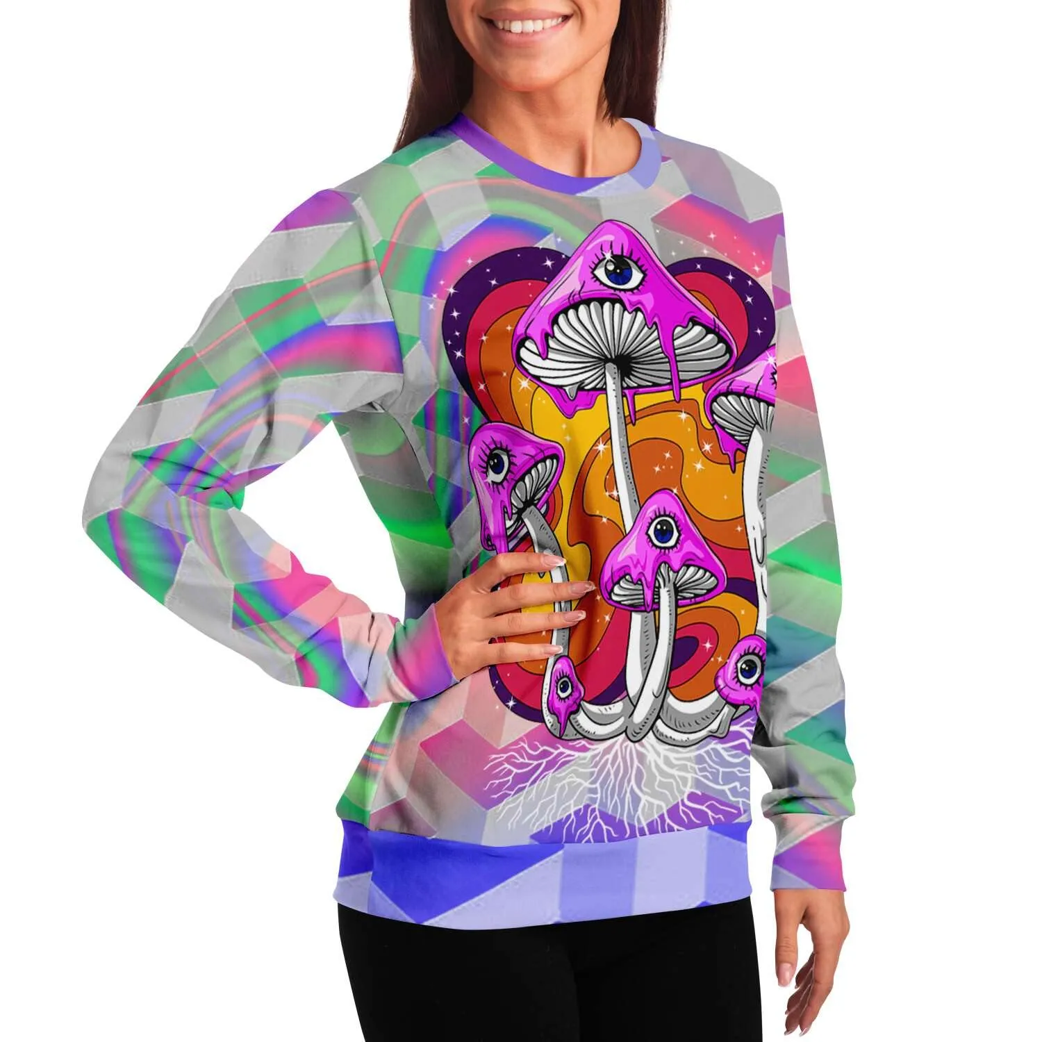 Magic Mushrooms Holographic Sweatshirt