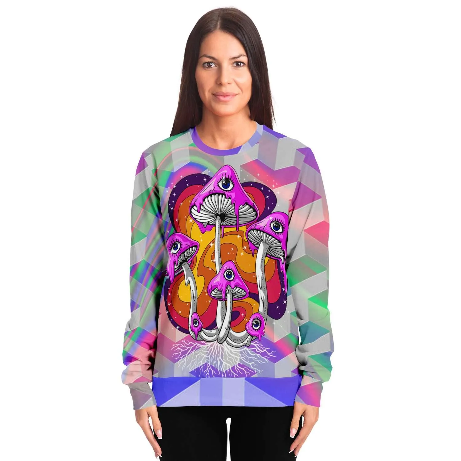 Magic Mushrooms Holographic Sweatshirt