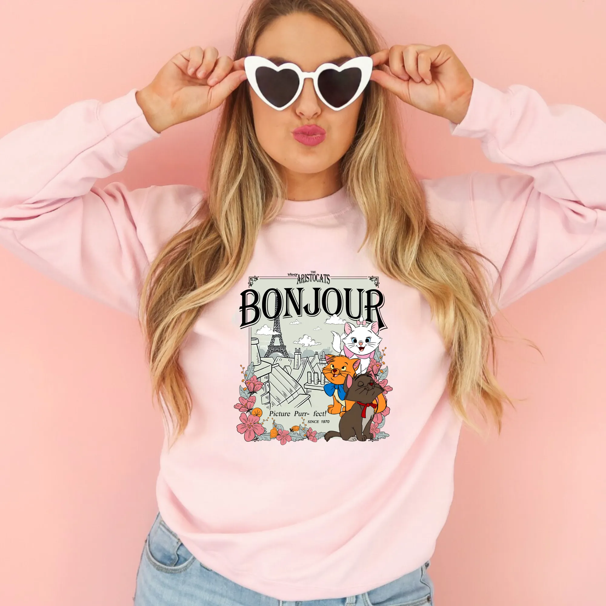 Magical French Cats Crewneck Sweatshirt