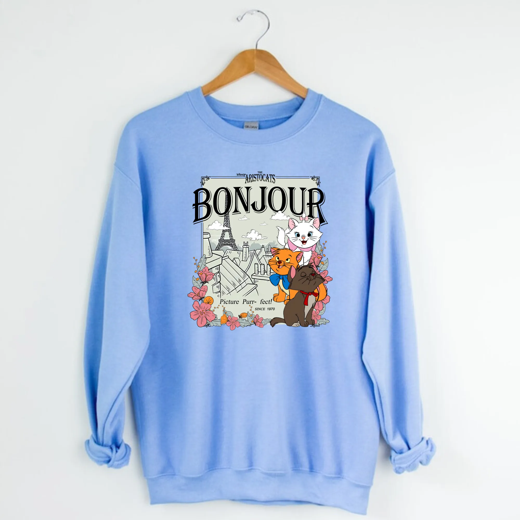 Magical French Cats Crewneck Sweatshirt